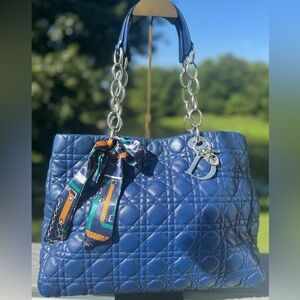 💙🦋Christian Dior Soft Cannage Quilted Lambskin